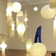 Art Deco Large Rice Paper E Pendel Light S128