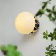 Applique murale Bauhaus en verre crème Marshmallow S129