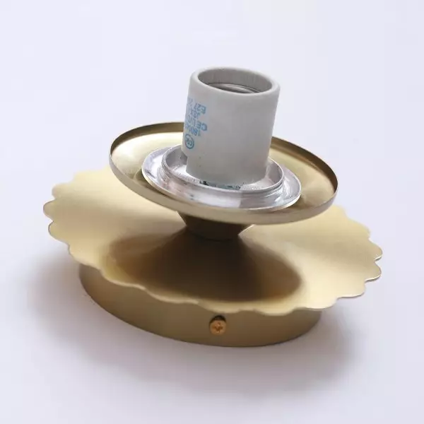 Applique murale Bauhaus en verre crème Marshmallow S129