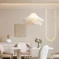 Skandynawska lampa wisząca z tkaniny w kształcie meduzy S133