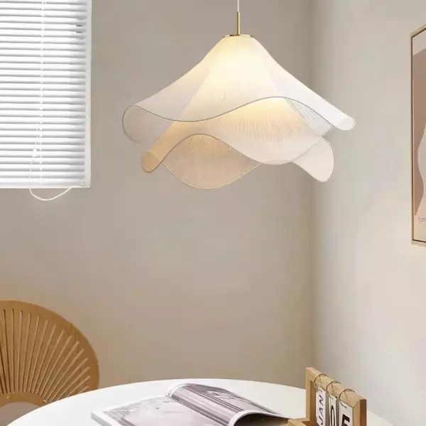 Skandynawska lampa wisząca z tkaniny w kształcie meduzy S133