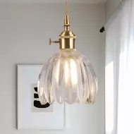 Japońska Lampa Wisząca W Kształcie Kwiatka W Stylu Retro S28