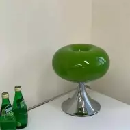 Bauhaus Szklana lampa stołowa LED w kształcie jabłka S137