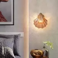 Nowoczesna Szklana Lampa Ścienna Shell S139