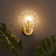 Nowoczesna Szklana Lampa Ścienna Shell S139