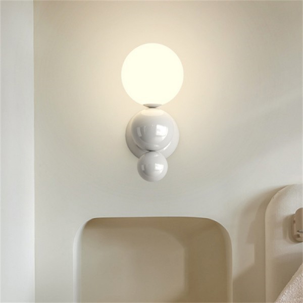 Aplique de pared de metal con forma de globo de colores S149