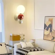 Aplique de pared de metal con forma de globo de colores S149