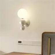Aplique de pared de metal con forma de globo de colores S149