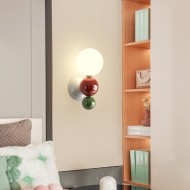 Aplique de pared de metal con forma de globo de colores S149