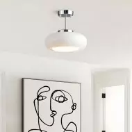 Art Deco Bauhaus Glasskive Loftslampe S152