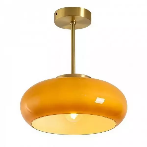 Art Deco Bauhaus Glasskive Loftslampe S152