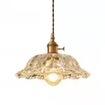 Kreatywna półskorupkowa metalowa lampa wisząca S158