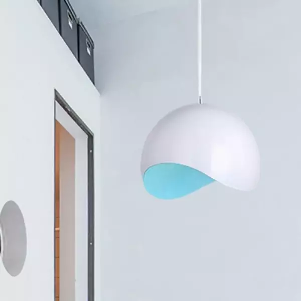 Kreatywna półskorupkowa metalowa lampa wisząca S158