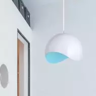 Kreatywna półskorupkowa metalowa lampa wisząca S158