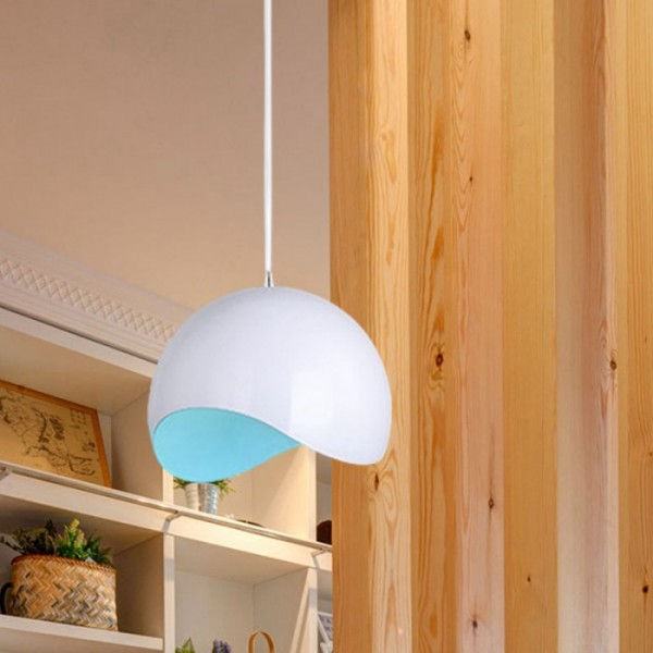Kreatywna półskorupkowa metalowa lampa wisząca S158