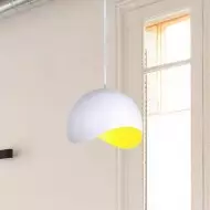 Kreatywna półskorupkowa metalowa lampa wisząca S158