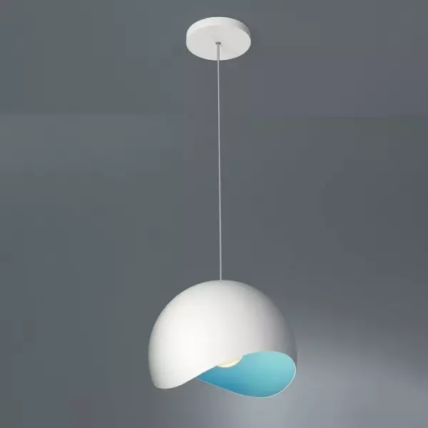 Kreatywna półskorupkowa metalowa lampa wisząca S158