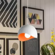 Kreatywna półskorupkowa metalowa lampa wisząca S158