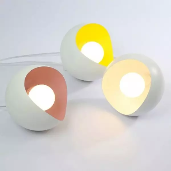 Kreatywna półskorupkowa metalowa lampa wisząca S158