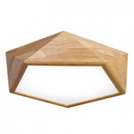 Plafonnier LED géométrique LEXA en bois