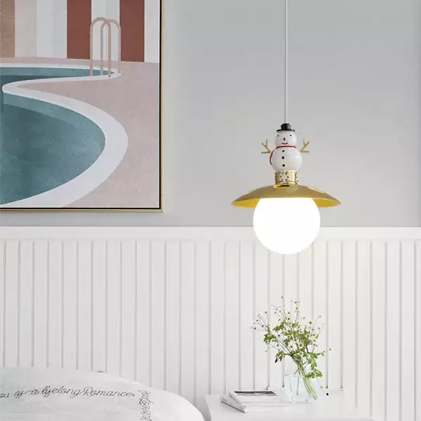 Färgglada leksaker statyett metall taklampa S160