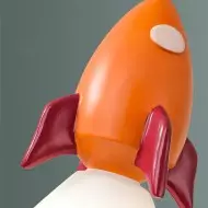 Färgglada leksaker statyett metall taklampa S160