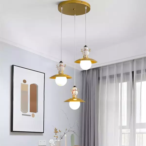 Färgglada leksaker statyett metall taklampa S160