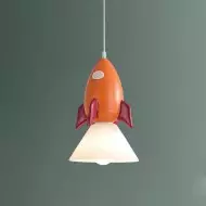 Färgglada leksaker statyett metall taklampa S160