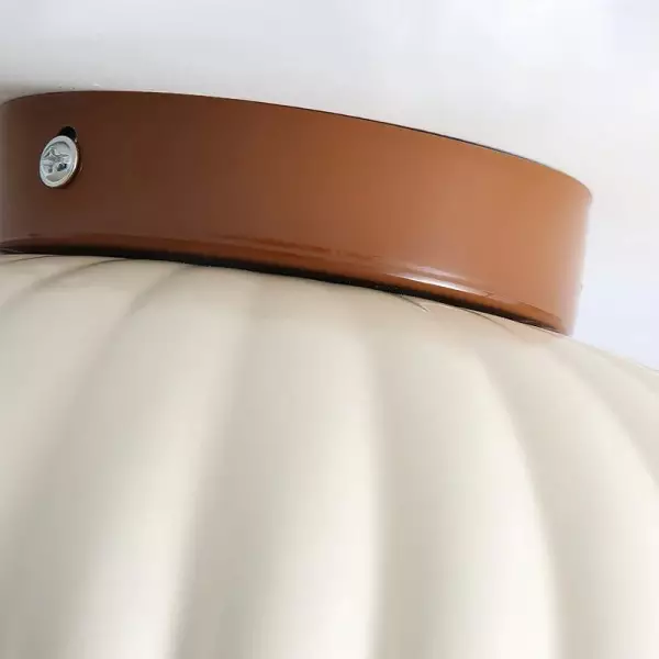 Krämfärgad blomknopp glas hall taklampa S161