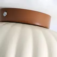 Krämfärgad blomknopp glas hall taklampa S161