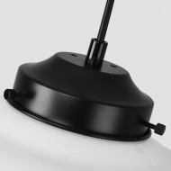 Lámpara colgante geométrica moderna de vidrio blanco lechoso S167