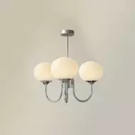 Nordic Bauhaus Szklany Żyrandol Marshmallow S168