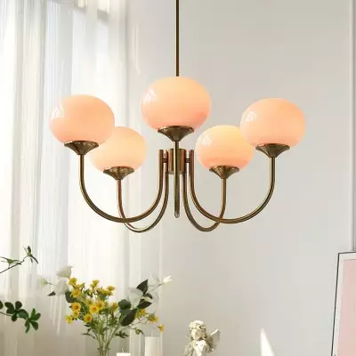 Nordic Bauhaus Glass Marshmallow Chandelier S168