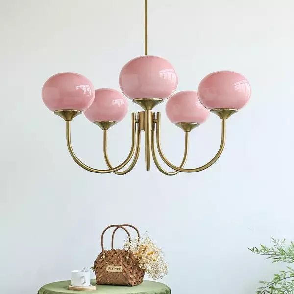 Nordic Bauhaus Szklany Żyrandol Marshmallow S168