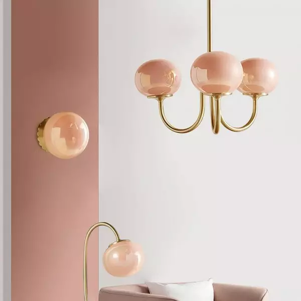 Nordic Bauhaus Szklany Żyrandol Marshmallow S168