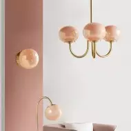 Nordic Bauhaus Szklany Żyrandol Marshmallow S168