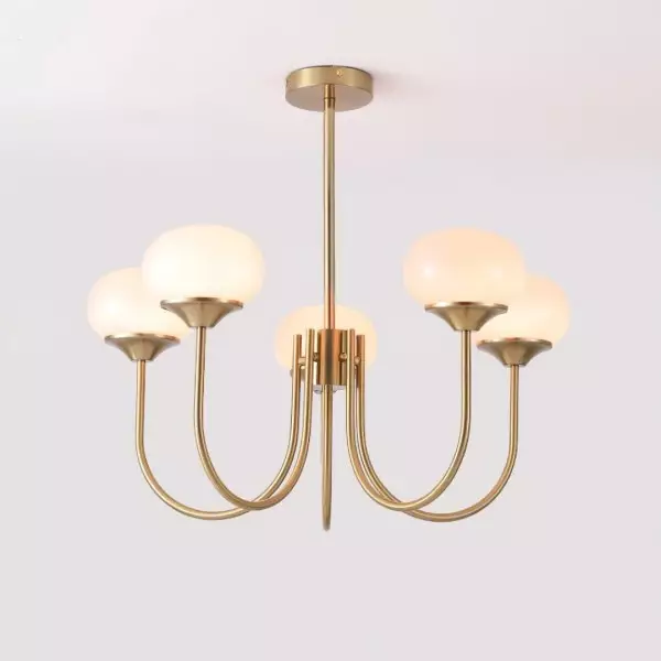 Nordic Bauhaus Szklany Żyrandol Marshmallow S168