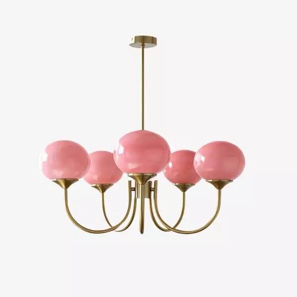 Nordic Bauhaus Szklany Żyrandol Marshmallow S168