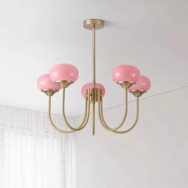 Nordic Bauhaus Szklany Żyrandol Marshmallow S168