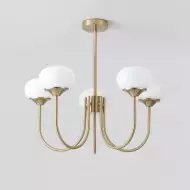 Nordic Bauhaus Szklany Żyrandol Marshmallow S168