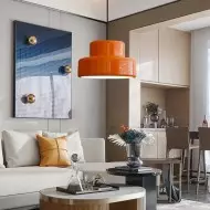 Lampada a sospensione a doppio strato minimalista nordico S169