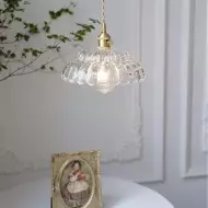 Nordic Vintage Petal Glas Pendellampa S174