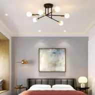 Lámpara de techo industrial de hierro con LED de 6/8 cabezales Smuxi