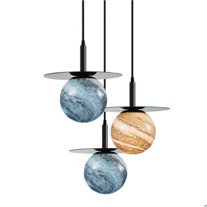 Planet hänge lampa