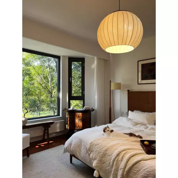 Japansk stil stofflanternependellampe M62