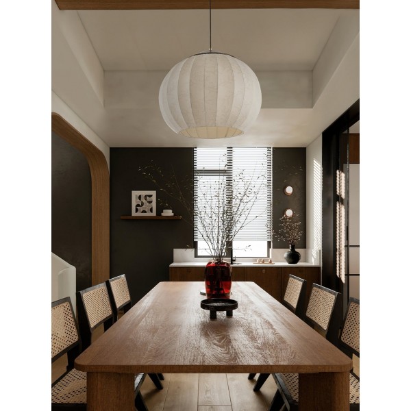 Japansk stil stofflanternependellampe M62