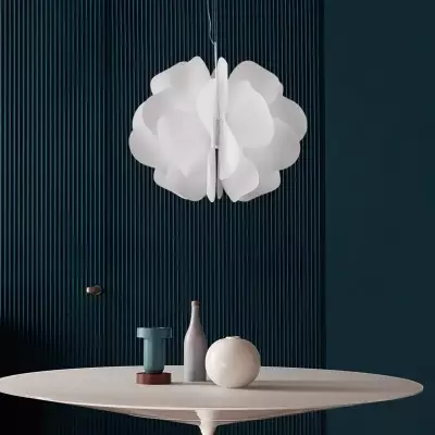 Modern Pendellampa med blomsterdesign i plast M43