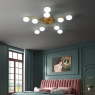 Geometryczny żyrandol kulowy