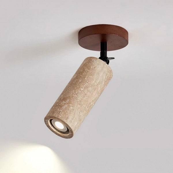 Wabi-Sabi travertin justerbar vegglampe M04
