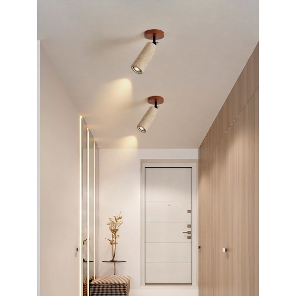 Wabi-Sabi travertin justerbar vegglampe M04